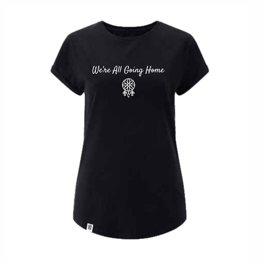 T-Shirt (woman) We're All Going Home (stonewash black)