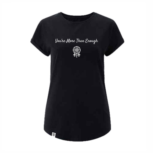 T-Shirt (woman) You're More Than Enough (stonewash black)