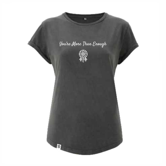 T-Shirt (woman) You're More Than Enough (stonewash grey)